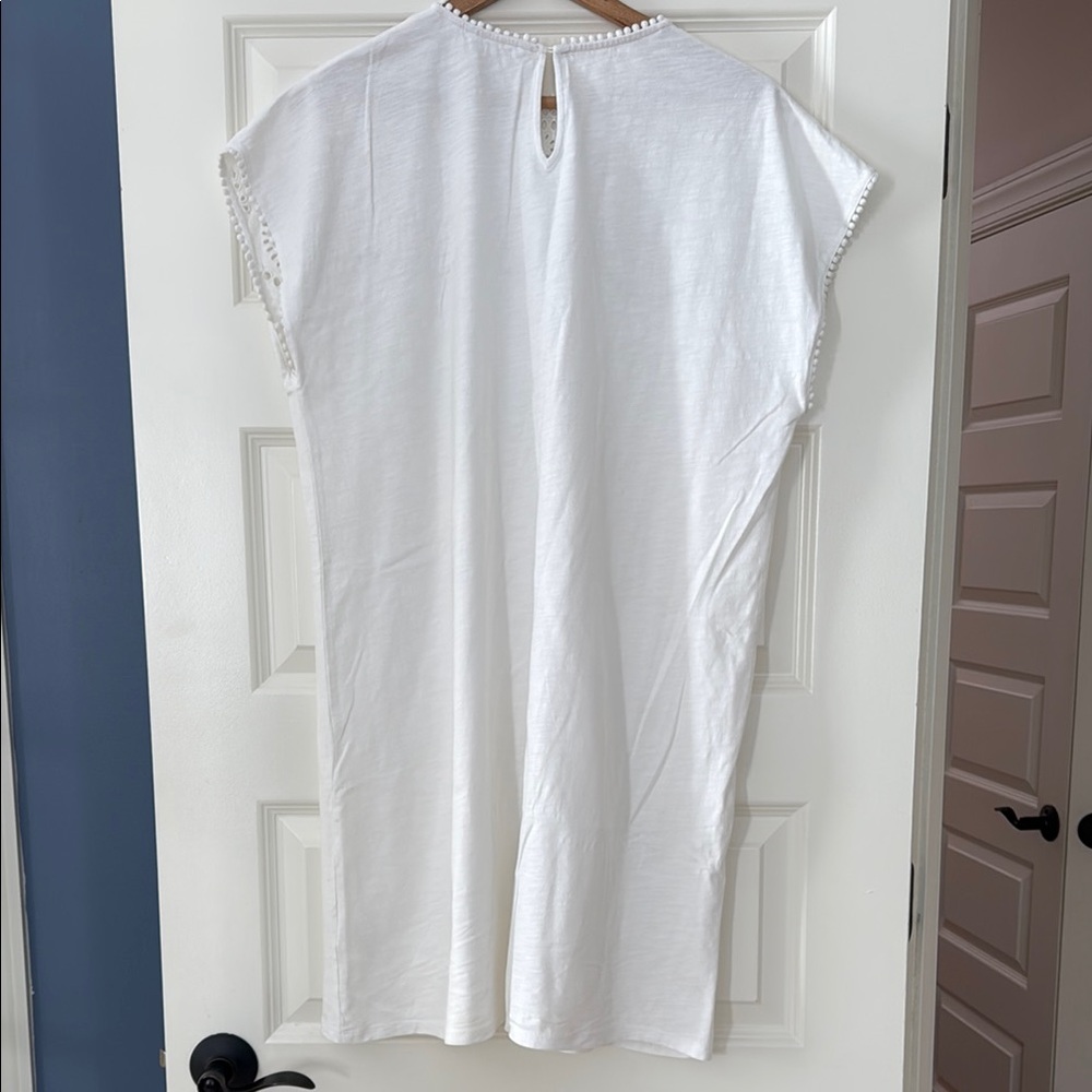 Boden Cutwork Versatile Jersey T Shirt Dress - Picture 3 of 7